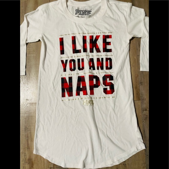 VICTORIA’S SECRET PINK PAJAMA SHIRT ❤️ - Picture 3 of 4